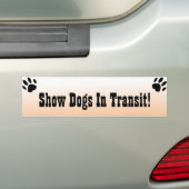 Afficher Les Chiens En Transit Sticker De Bumper (En voiture)