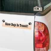 Afficher Les Chiens En Transit Sticker De Bumper (Sur camion)