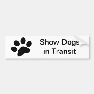 Afficher les chiens en transit Sticker pare-chocs