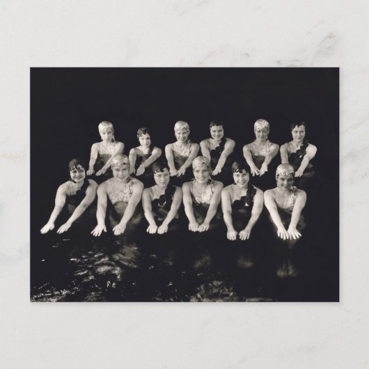 Afficher Les Filles Dans Le Pool Carte Postale - 1 (Devant)