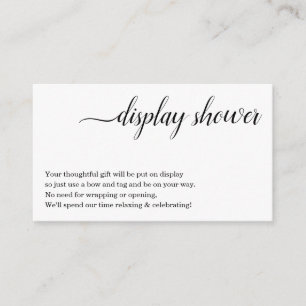 Afficher l'insertion de douche pour invitation