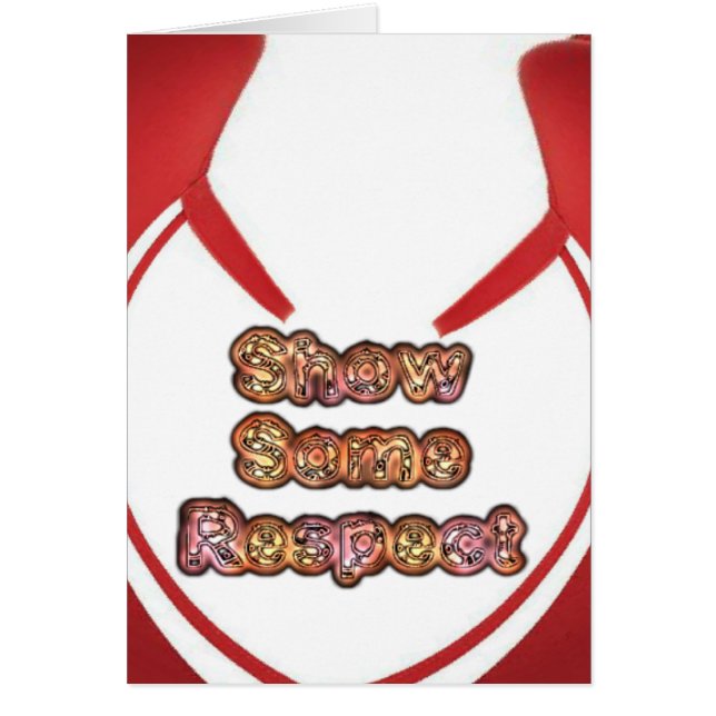Afficher un peu de respect Imprimé (Devant)