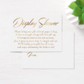 Afficher une douche élégante en or Script Cadeau (Bureau)