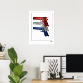 Afficher vos couleurs : Poster Colt 1911 (Bureau à domicile)
