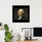 Affiches "Actions Pas Mots" de George Washington (Bureau à domicile)