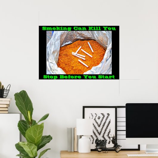 affiches anti-tabac sur Green (Bureau à domicile)