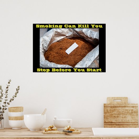 affiches anti-tabac sur Grey (Cuisine)