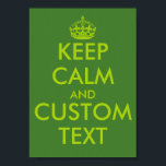 Affiches Apple green KeepCalm | Texte personnalisé<br><div class="desc">Affiches Apple green KeepCalm | Texte personnalisé. Restez calme et continuez à modèle design. Exemple de citations : Restez calme et aimez-moi. Frappe-toi et tourne autour. Panique maintenant et panique dehors.</div>