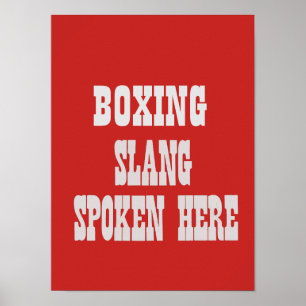 Affiches d'argot de boxe