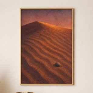 Affiches d'art bohème en gouache de rides de vent