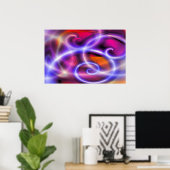 Affiches d'art numérique - Imprimantes Abstraites (Bureau à domicile)