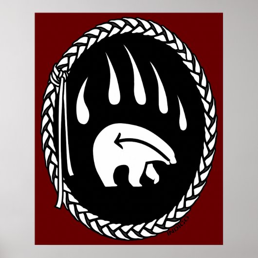 Affiches d'art tribal Imprimantes d'art d'ours tri (Devant)