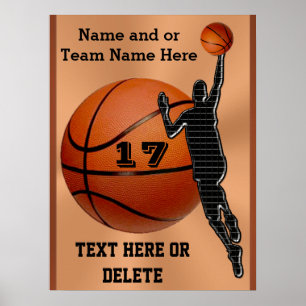 Affiches de basket-ball personnalisées Choisissez