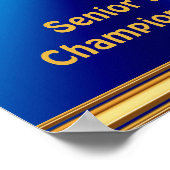 Affiches de basket-ball pour filles senior bleu et (Coin)