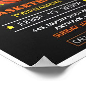 Affiches de basketball de nuit (Coin)