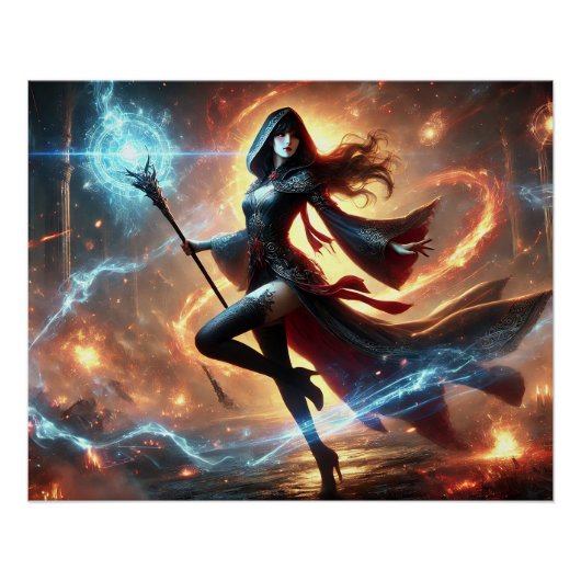 Affiches de bataille de magiciennes épiques Puissa (Devant)