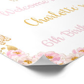 Affiches de bienvenue d'anniversaire de Ballerina (Coin)