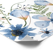 Affiches de bienvenue des Fêtes des mariées Fleurs (Coin)