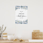 Affiches de bienvenue des Fêtes des mariées Fleurs (Cuisine)