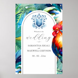 Affiches de bienvenue Mariage de l'aquarelle