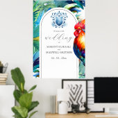 Affiches de bienvenue Mariage de l'aquarelle (Bureau à domicile)