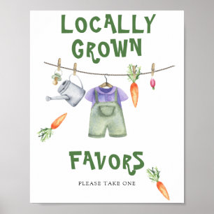 Affiches de cadeaux de baby shower de produits loc