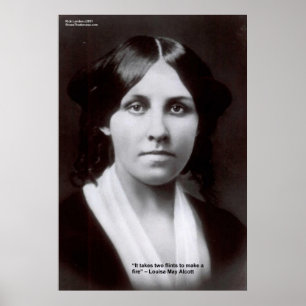 Affiches de citation d'amour de Louisa May Alcott 