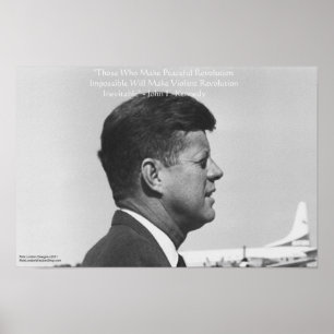 Affiches de citations de JFK "Révolution Pacifique