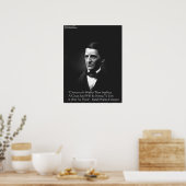Affiches de citations de RW Emerson Intellect et c (Cuisine)