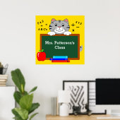 Affiches de classe pour chaton mignon (Bureau à domicile)