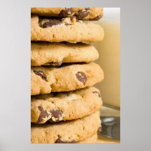 Affiches de cookies aux pépites de chocolat (Devant)