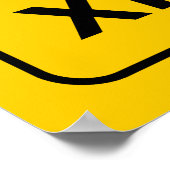 Affiches de croisement de céphalopodes (Coin)