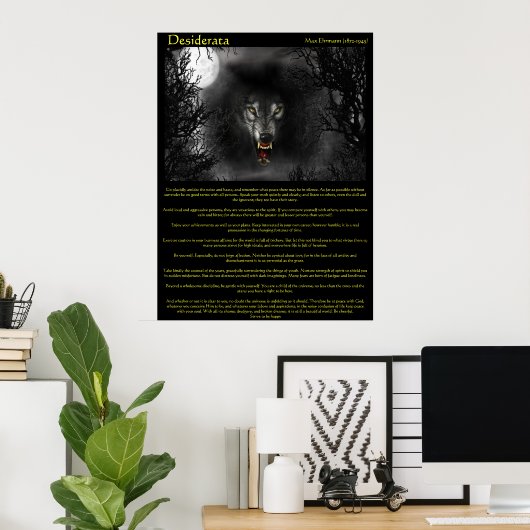 Affiches de Desiderata Werewolf (Bureau à domicile)