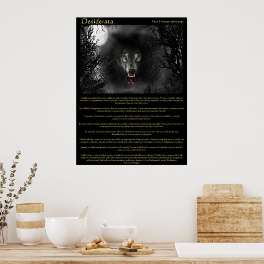 Affiches de Desiderata Werewolf (Cuisine)