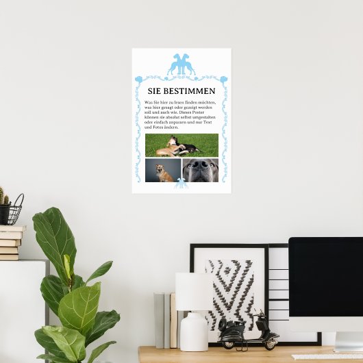 Affiches de Dogue à personnaliser soi-même (Bureau à domicile)