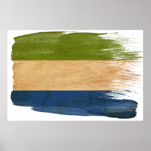 Affiches de drapeau de Sierra Leone