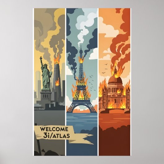 affiches de fin du monde 3I/Atlas (Devant)
