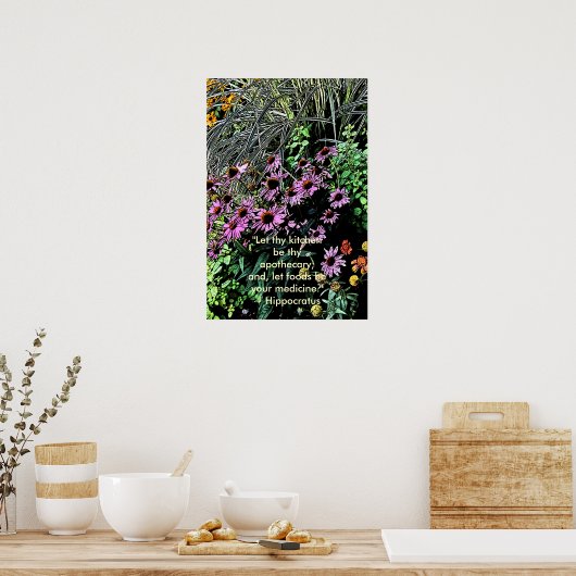 Affiches de fleurs violettes (Cuisine)