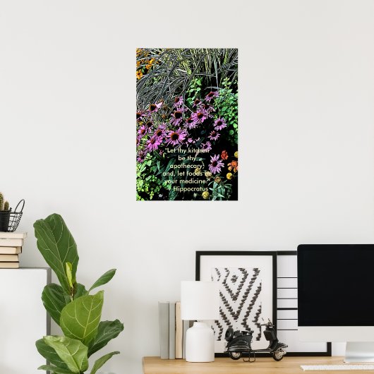 Affiches de fleurs violettes (Bureau à domicile)