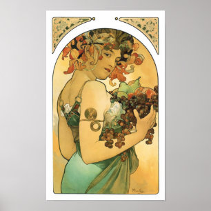 Affiches de fruit de ~ d'Alphonse Mucha 1897) (