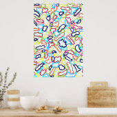 Affiches de groupes de cheveux 24 x 36 (Cuisine)