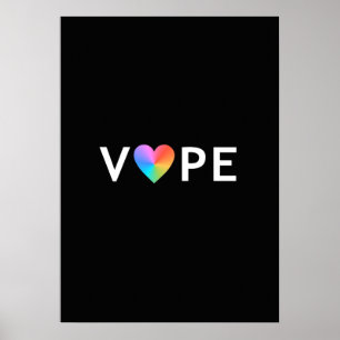 Affiches de la meilleure qualité de coeur de Vape