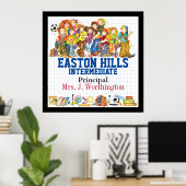 Affiches de l'administration scolaire et des ensei (Bureau à domicile)