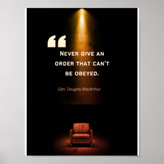 Affiches de leadership - Douglas MacArthur