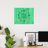 Affiches de légumes fruits Choisissez une variété (Bureau à domicile)