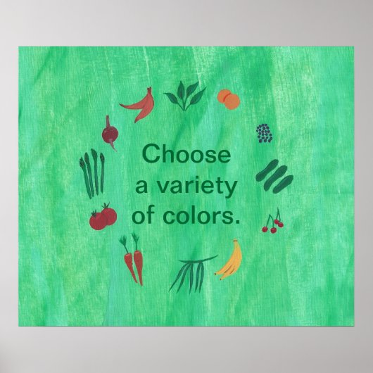Affiches de légumes fruits Choisissez une variété (Devant)