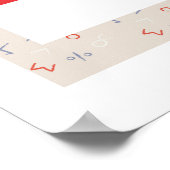 Affiches de mathématiques de base : Normes de math (Coin)