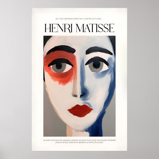 Affiches de portrait de visage abstrait - Impressi (Devant)