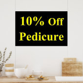 Affiches de salon de coiffure 10 % de réduction Pé (Cuisine)