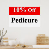 Affiches de salon de coiffure 10 % de réduction su (Cuisine)